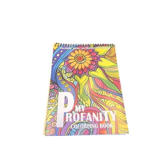 Profanity Stress-Relief Coloring Book 24 Pages Thick A4 Paper funny swearing - Picture 2 of 5